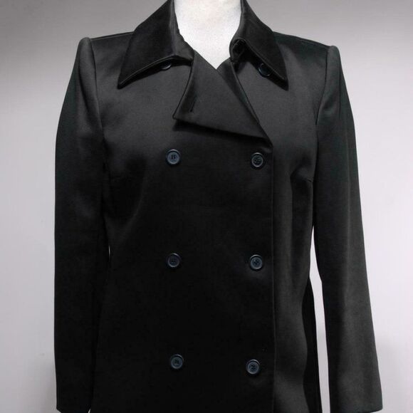 Michael Kors Jackets & Blazers - Kors Michael Kors Black Cotton Pea Coat Coat Size 6